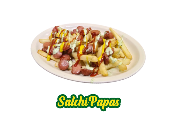 <big>Salchipapas</big> <br/><mark><b>$115 </b></mark> ( Los Precios puede Variar). 